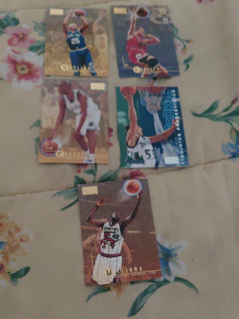 Vintage Basketball Trading Card Lot - Multi Color